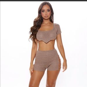Knitted Short set.